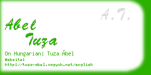abel tuza business card