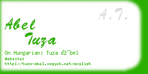 abel tuza business card